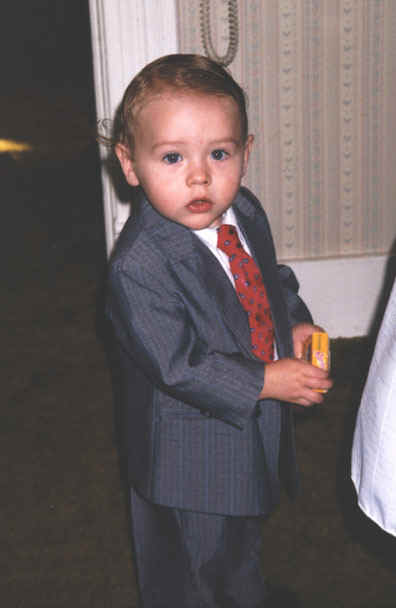 Nolan, ready for Easter Sunday.